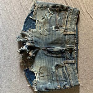 American Eagle Distressed Jean Shorts